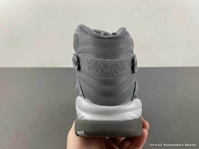 Official Maikesneakers 8 Cool Retro Jordan 305381-014 Grey 0810